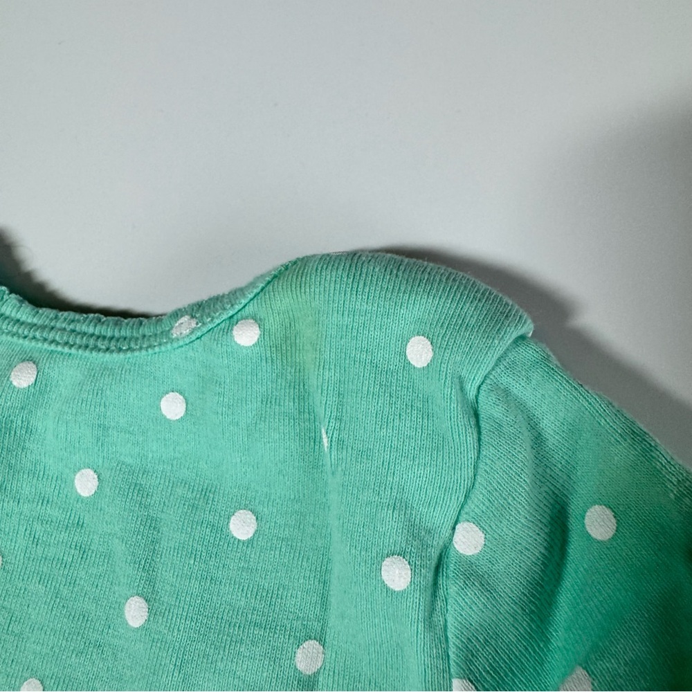 Baby Girl Onesies Size 6 Months Bodysuits Stripes Polka Dots Carter’s Yellow - Picture 9 of 16